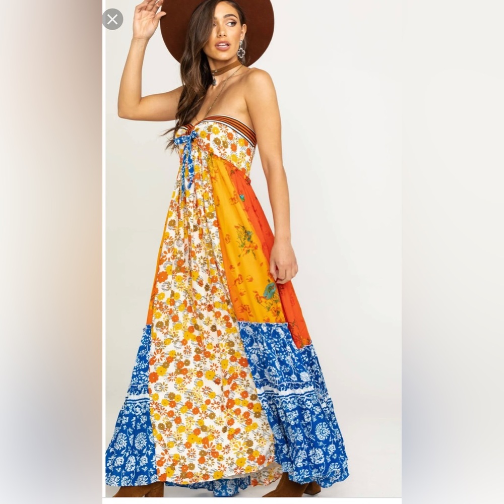 FP Patchwork Maxi Dress